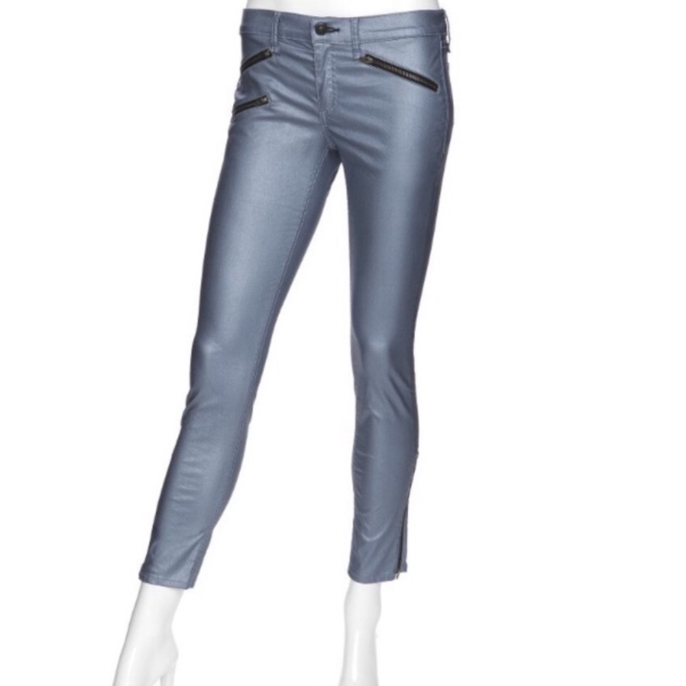 Rag & Bone Intermix Coated Metallic Rocker Pants